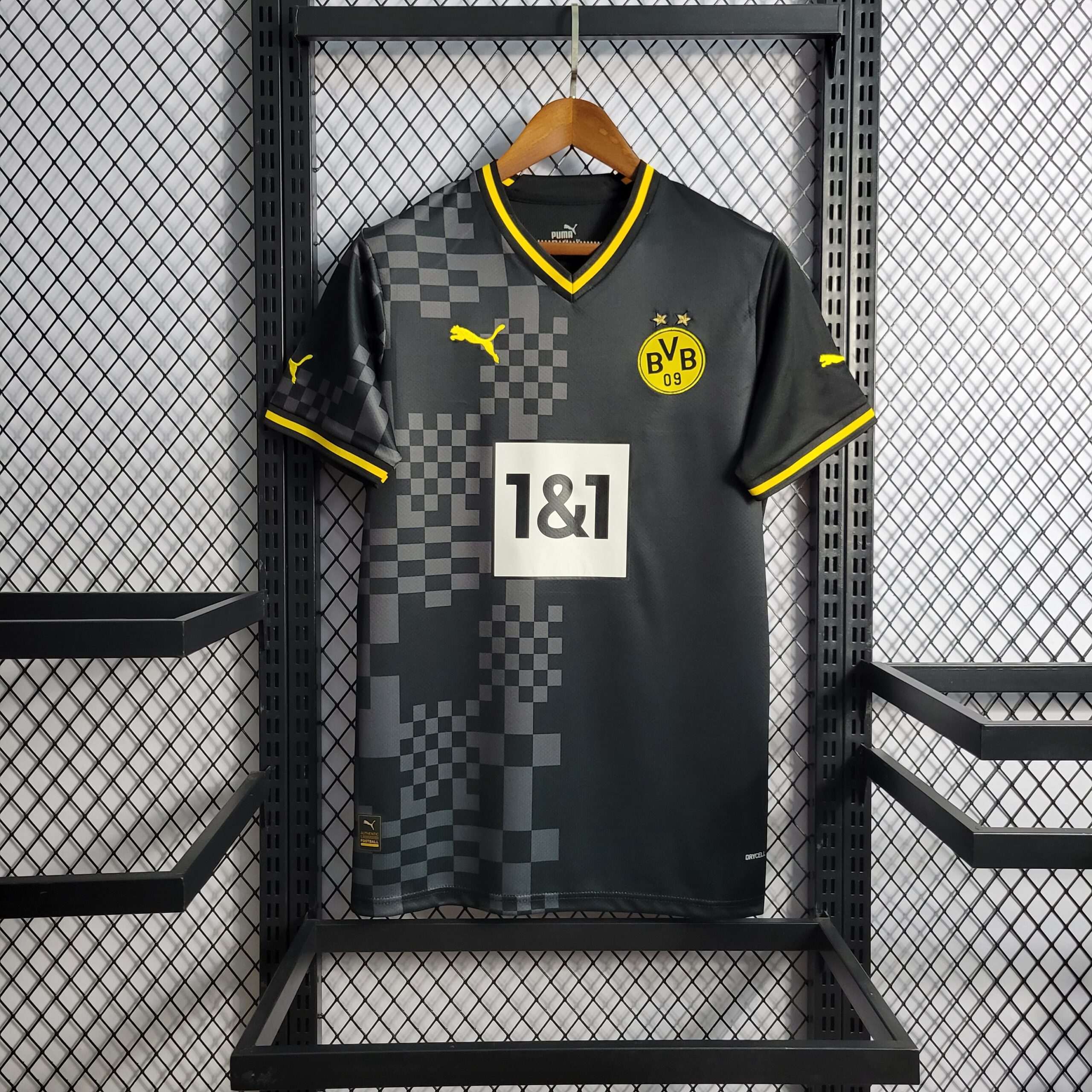 Camisa Borussia Dortmund Away Torcedor Puma Masculina Preta